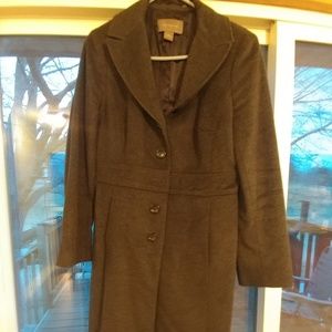 Gray Ann Taylor trench coat size 8